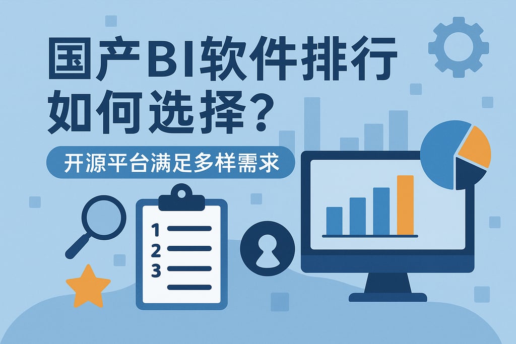 国产BI软件排行如何选择？开源平台满足多样需求"